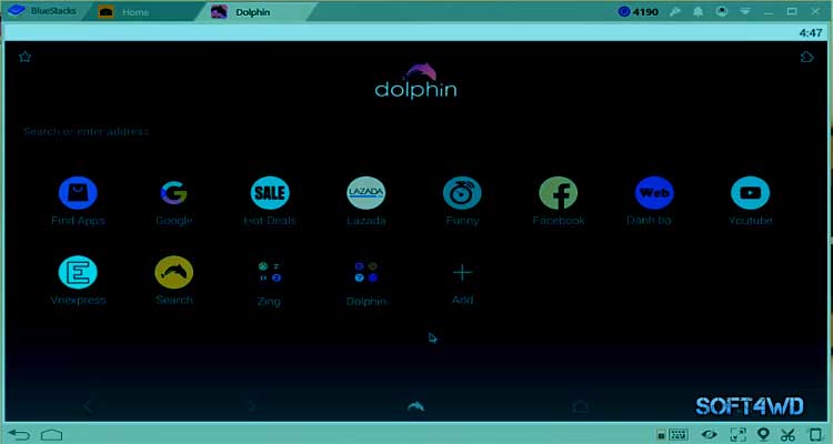 the Dolphin Browser fast on PC