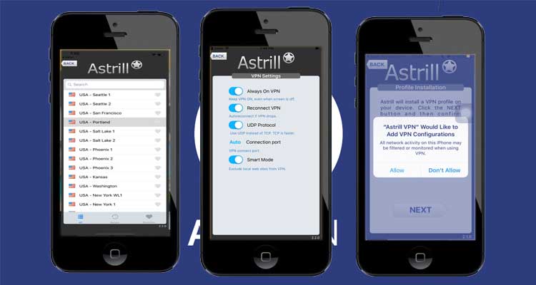 Astrill VPN Client for iphone