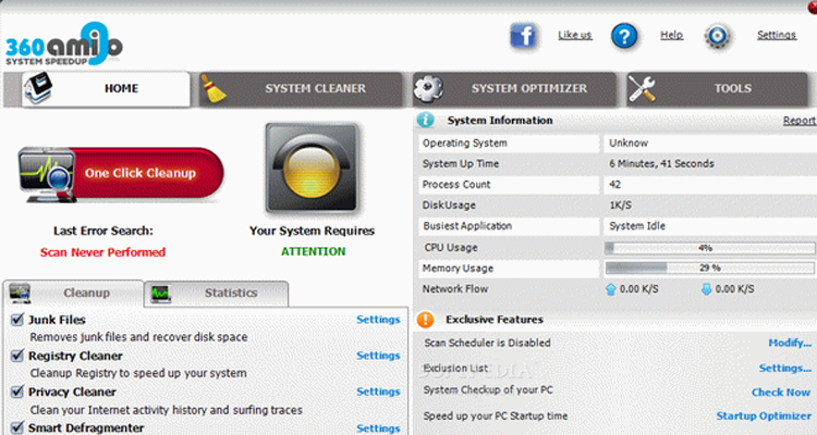 360Amigo System Speedup