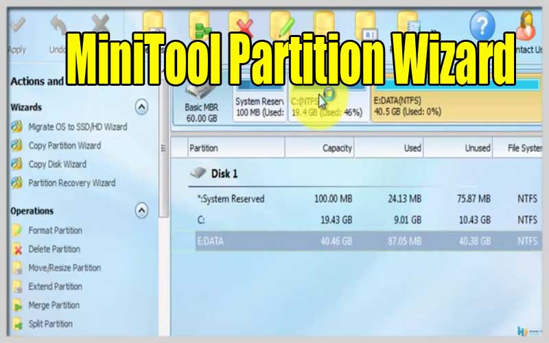 MiniTool Partition Wizard