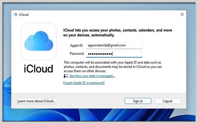 Icloud на компьютер